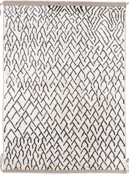 Tapis Berbère Afghan Maroc Design - Noué à la main - Style Boho Vintage 231 x 170 cm