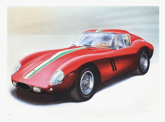 Image 1 of Jean HIRLIMANN Ferrari 250 GTO - 3 Signed lithograph