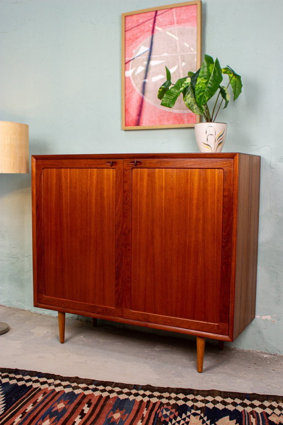 Image 1 of Vintage teak cabinet, highboard, chest of drawers, sideboard, HW Klein Danish