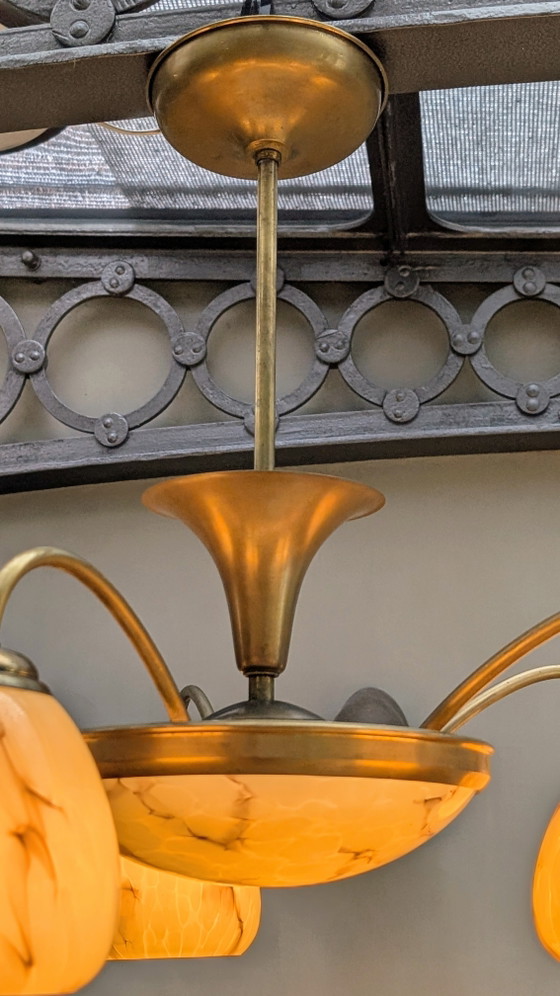 Image 1 of Jaren '30 Art Deco Hanglamp Armatuur 
