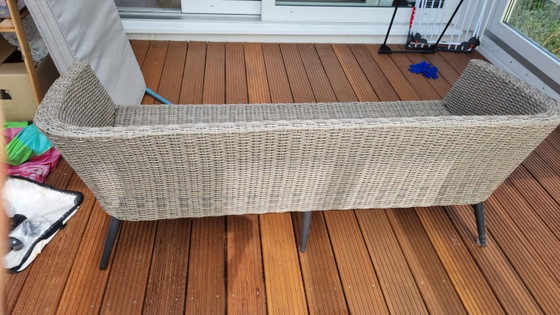 Canapé lounge Jysk Jutlanda en polyrotin résistant aux intempéries 181 cm – Canapés 2 places, Polyester (photo 5 of 5)