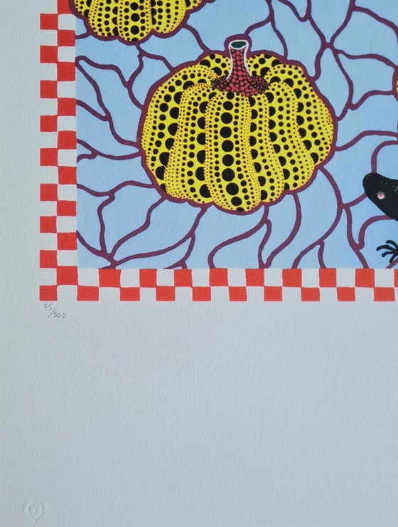 Image 1 of After Yayoi Kusama, Black Lizards , Lithograph, 1990s
