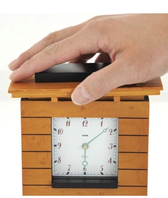 Image 1 of ALESSI MANTEL CLOCK TISCHUHR BY MICHAEL GRAVES MEMPHIS POSTMODERNE