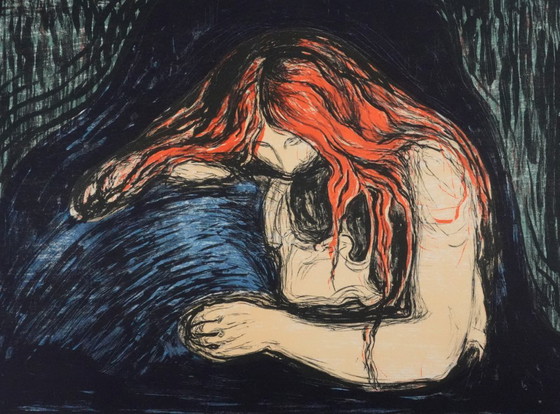Edvard Munch: Vampire, Signed Lithograph – Lithographs & prints, Paper (photo 2 of 10)