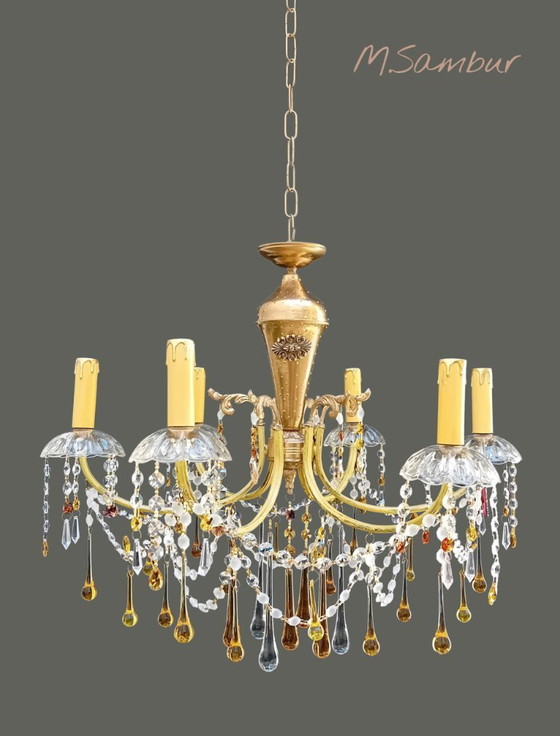 Image 1 of Kerzenleuchter in einem sonnigen Honiggelb