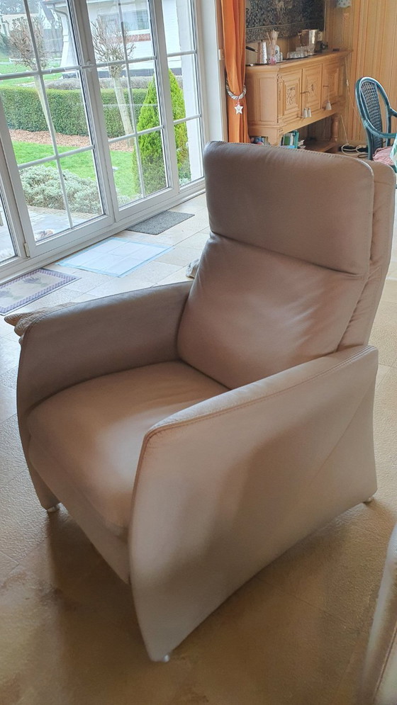Image 1 of Volledig lederen salon met relax - 3 zit + 2 zit + fauteuil