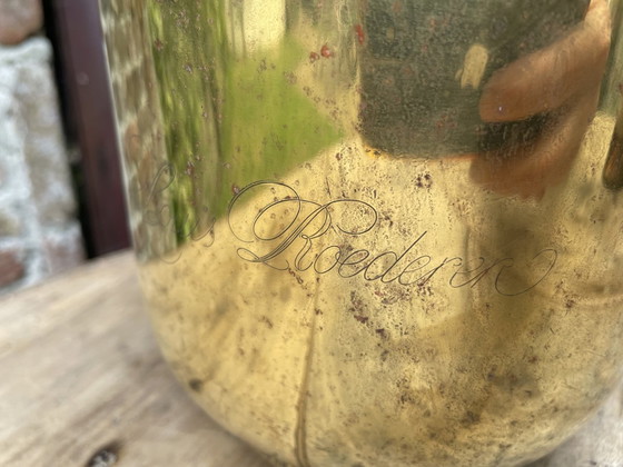 Image 1 of Enfriador de champán Enfriador de vino Louis Roederer plateado con cabezas de caballos