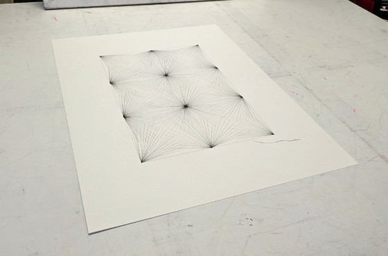 Image 1 of Tehos - drawing on art paper - Large oblong square 2026 - 03