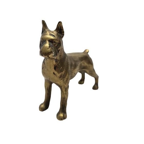 Image 1 of Cane boxer vintage in ottone degli anni '60/'70