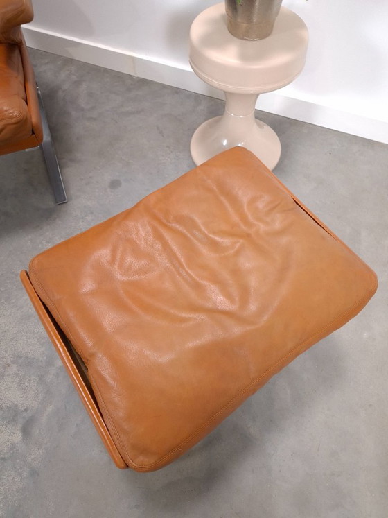 Poltrona Vintage COR Swing con pouf, Reinhold Adolf, Pelle Cognac – Poltrone (photo 19 of 22)