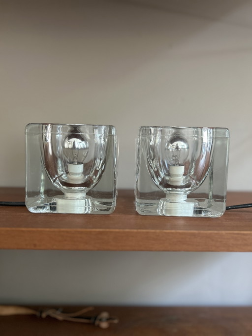 Ice Cube Lights Level Putzler Set of 2 – Peill & Putzler, tafellampen, Glass