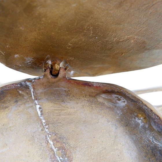 Image 1 of Schmuckschatulle aus Messing in Form einer blauen Krabbe, 1960er Jahre