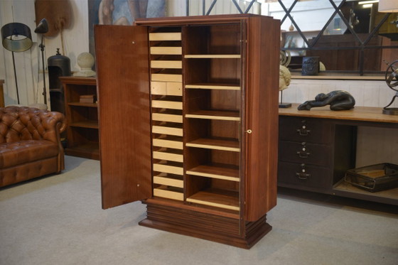 Image 1 of Armario Art Déco de caoba, muebles artísticos firmados por A. Bicchierini, años 40