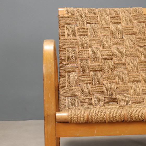 Image 1 of Fauteuil des années 1960 en corde tressée