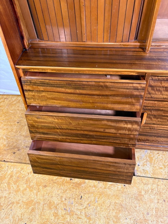Image 1 of Mid Century Retro Vintage Walnut Sideboard / Drinks Cabinet by F.D. Welters (Circa 1960)  A stylish and highly functional mid ce