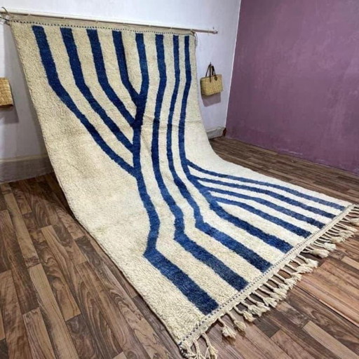 Alfombra tradicional Beni Ouraine hecha a mano, tamaño 2/3 m – Aime Té, vloerkleden en tapijten, Wool (photo 2 of 9)