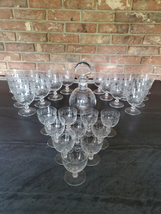 Image 1 of Baccarat - Servizio di bicchieri in cristallo - Modello Camilla (rif. 4050)