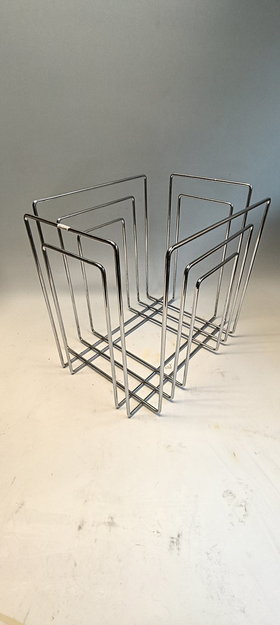 Image 1 of Atril de lectura cromado de lujo Willi Glaeser – Thomas Merlo & Partner Bandeja para LP TMP Original