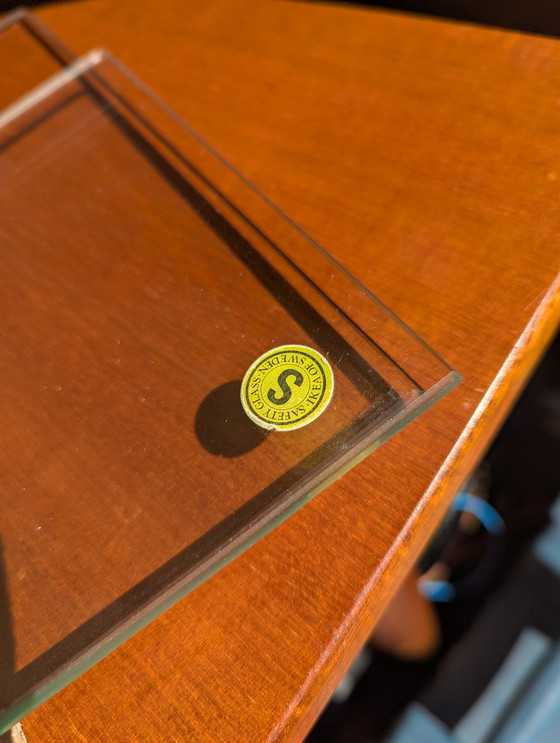 Image 1 of Pensile vintage in vetro e cromo, Ikea, anni '80