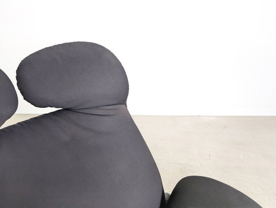 Image 1 of Silla original Cassina Wink Toshiyuki Kita tela negra