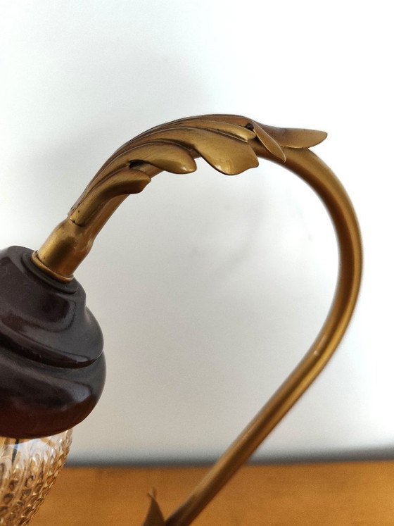 Image 1 of Gooseneck table lamp with tulip shade