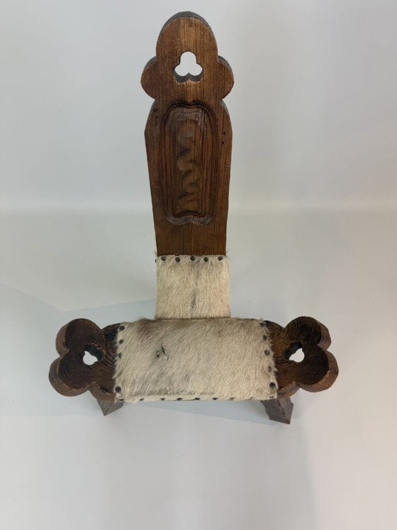 Coppia di sedie rustiche stile folk – Poltrone relax, Pelle, Legno (photo 16 of 34)