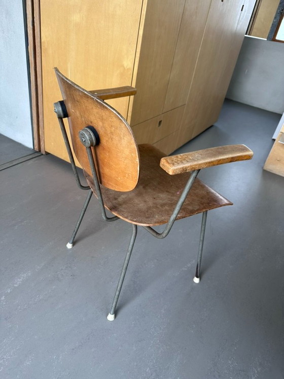 Gispen 216 design chair - Wim Rietveld – Dining chairs, Wood (photo 2 of 5)