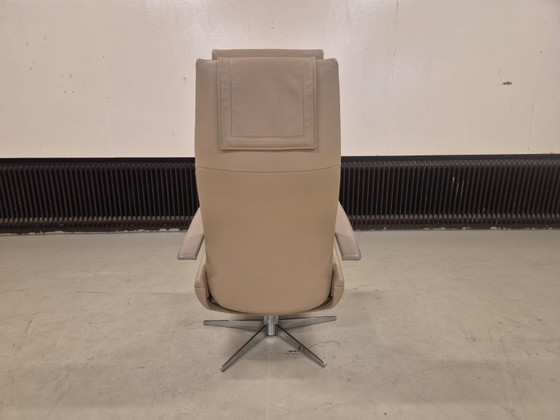 Jori Idaho - Draaibare Relaxfauteuil - Leer - Beige – Verstelbare relaxstoel, Leather, Metal (photo 6 of 11)