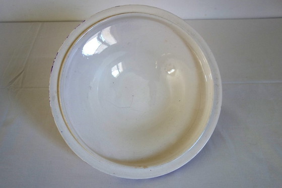 Image 1 of Soupière Longwy Modèle Hanoi Terre de Fer Début XXème