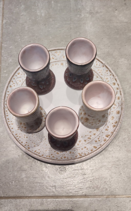 Vintage Keramik-Eierset von Jean Austruy – tafelaccessoires, Ceramic (photo 2 of 15)