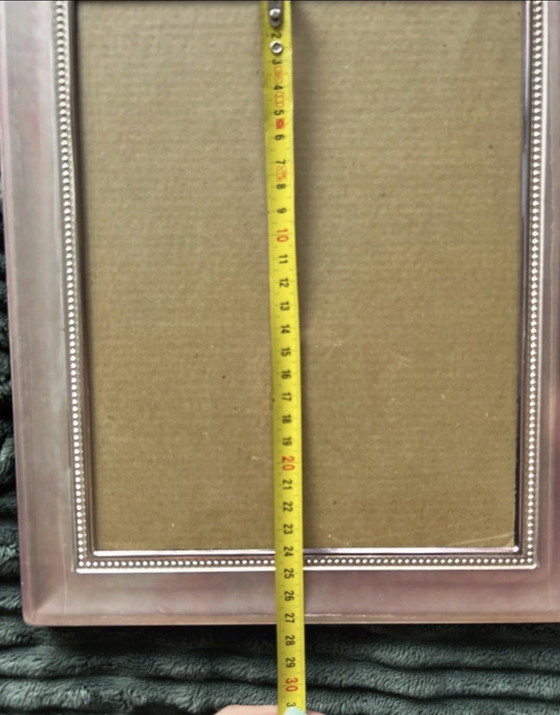 Image 1 of Vintage roze fotolijst 