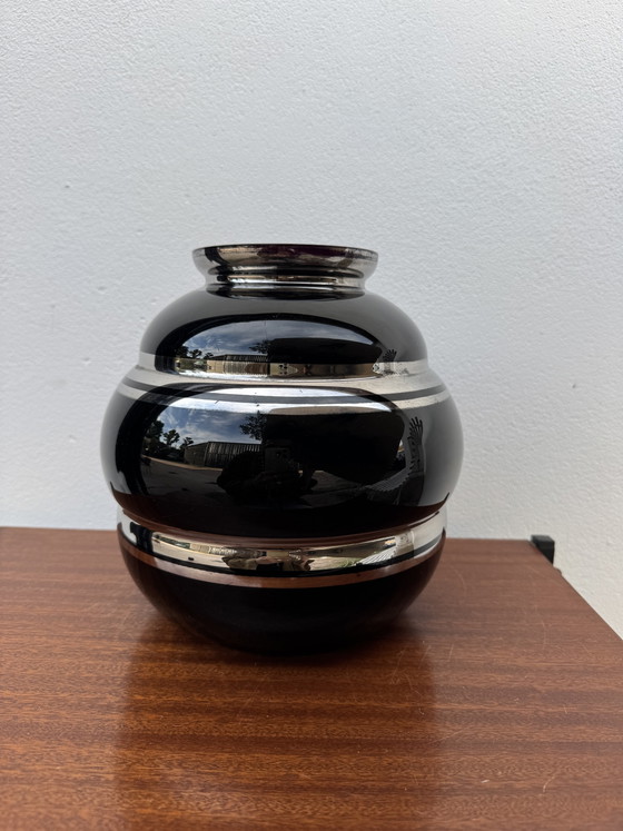 Boule Vase Verrerie Fains Hyalite Art Déco – Glass (photo 9 of 9)