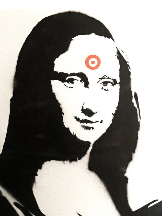 Banksy (1974) - Mona Lisa With Gun – Lithographs & prints, Paper (photo 5 of 5)