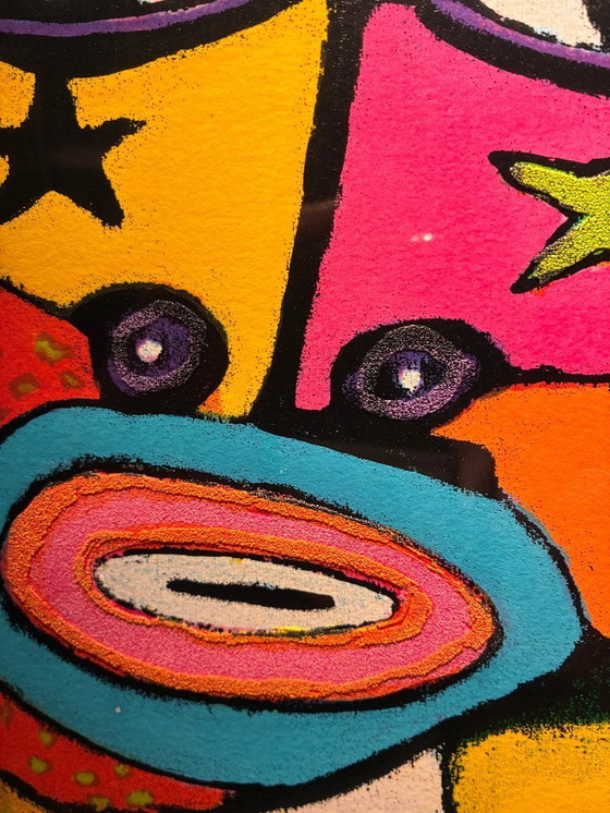 Image 1 of Large framed screen print Clemens Briels