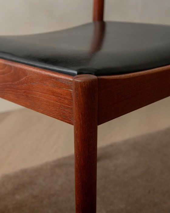 Deense moderne teakhouten eetkamerstoelen van Johannes Nørgaard, jaren 60, set van 5 – Johannes Norgaard (photo 14 of 18)