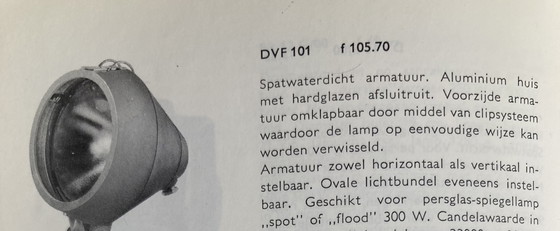 Image 1 of 2 lampes suspendues Philips vintage en aluminium