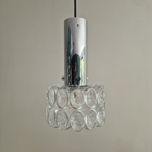 Lampe pendante vintage Glashütte Limburg - Helena Tynell Design - Verre Bulle - 1970 - Ø 22 cm