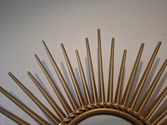 Image 1 of Miroir soleil 50cm Chaty Vallauris signé convexe de 1960.