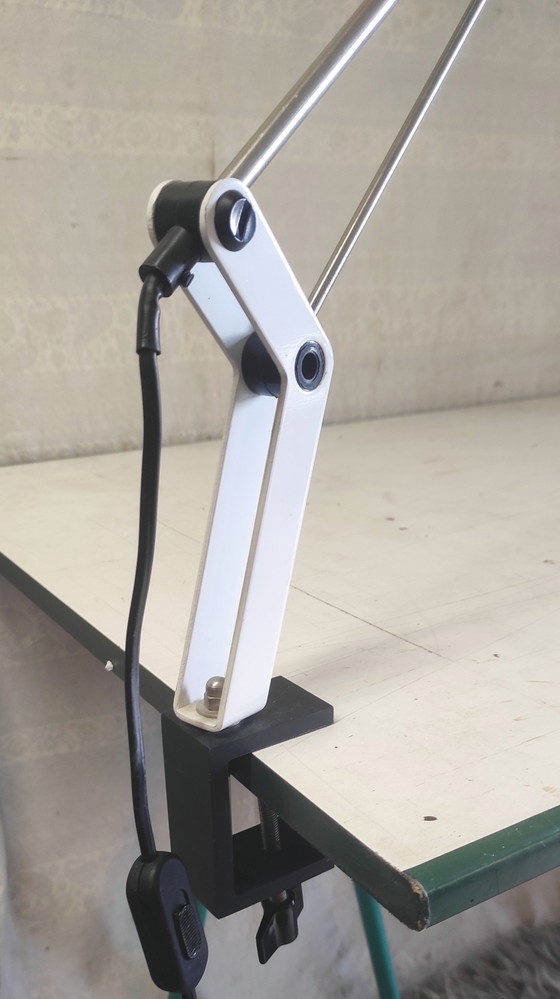 Image 1 of Articulated architect-style metal lamp - 1980s