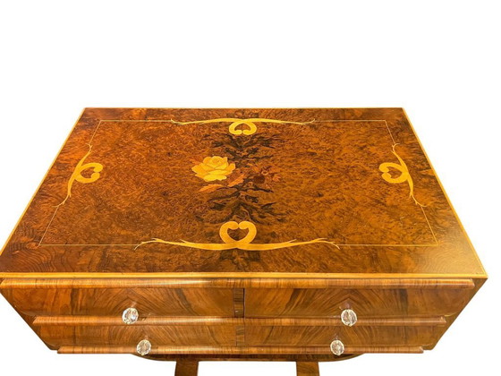 Image 1 of Small Art Déco console / salon table from the 1920s / 30s. A carpenter's work and therefore a unique piece from this period.