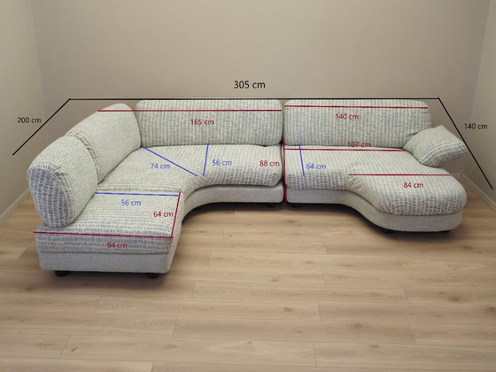 Image 1 of Modular corner sofa, Italian design, 1970s, production: Italy