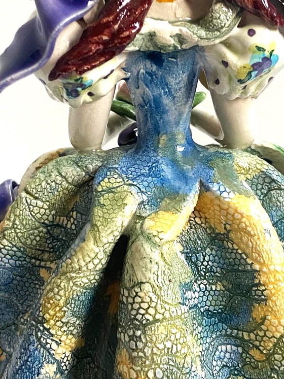 Image 1 of Collection Sujet Figurine Poupée Biscuit de Porcelaine Signée Cythère Sculpture