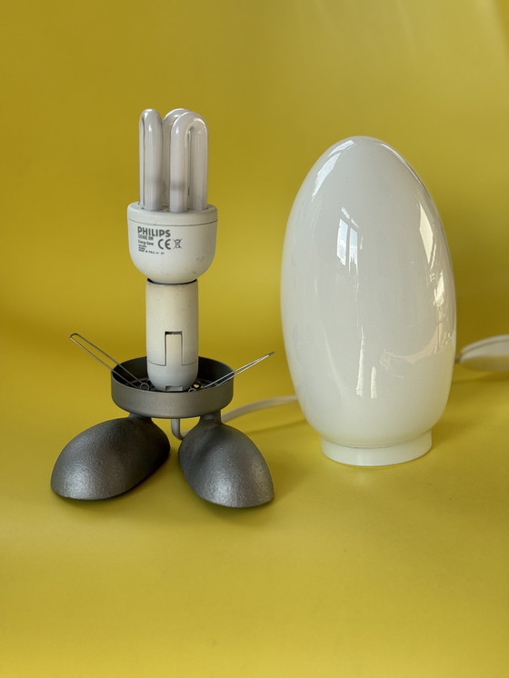 Image 1 of Lampe vintage IKEA Dino Egg design Tatsuo Konno 90s egg