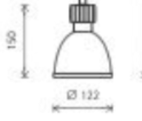 Image 1 of Ergo pendant down light  rond 122 mm