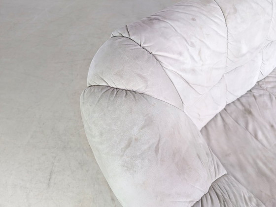 Image 1 of Vintage sofa couch dupe Burkhardt Vogtherr leather two-seater