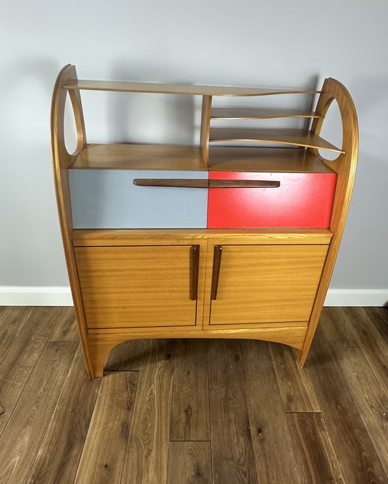 Image 1 of Unique piece crafted by a master cabinetmaker: Mid-Century secretary desk (teak & mahogany)