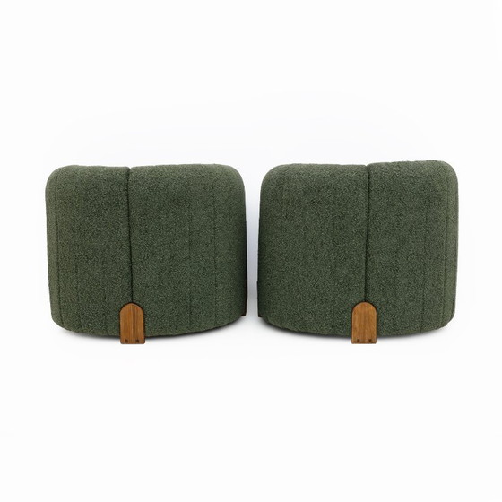 Image 1 of Paar Bouclè-Sessel im italienischen Design