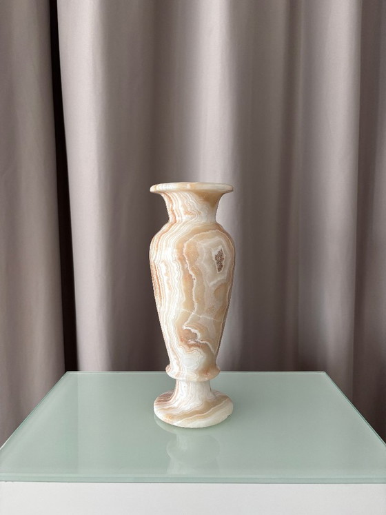 Vase, Marble, Beige and Brown (photo 3 of 10)