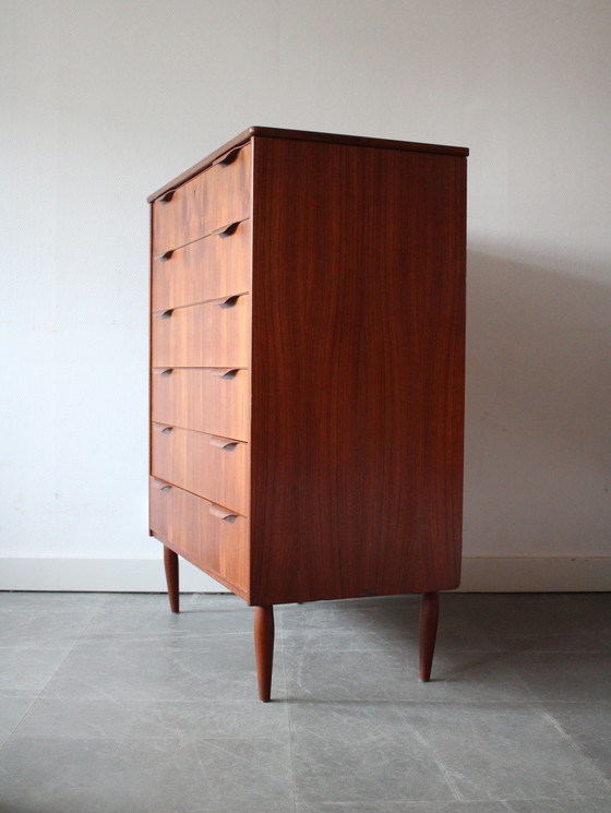 Image 1 of Vintage Danish teak chest of drawers, wide!