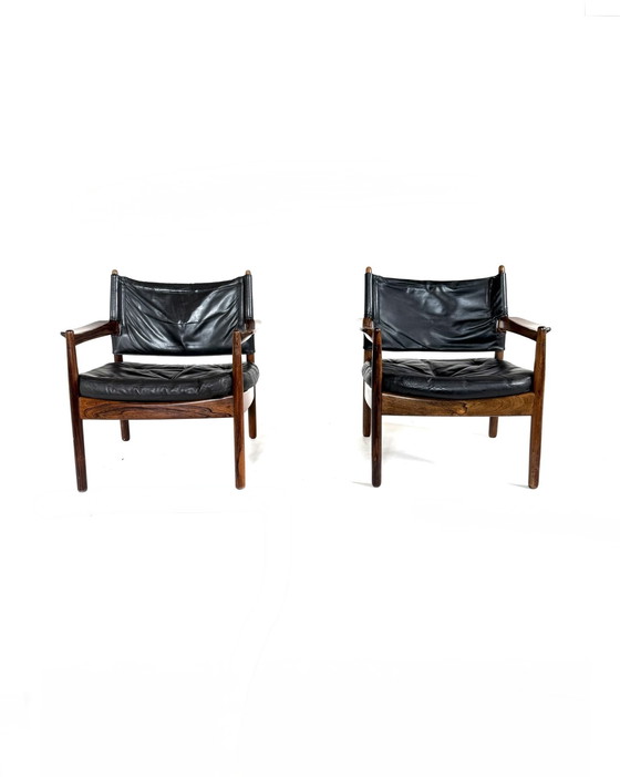 Image 1 of Set of 2 vintage armchairs, Gunnar Mystrand ‘70